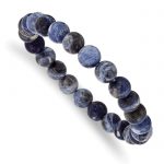 Chisel 8mm Sodalite Agate Beaded Stretch Bracelet