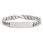 Chisel Stainless Steel Polished Curb Chain 8.5 inch ID Bracelet