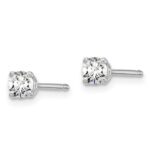 14k White Gold 1/4 carat total weight Round VS/SI DEF Lab Grown Diamond 4 Prong Stud Post Earrings