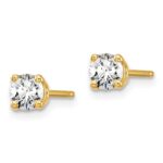 14k 1/3 carat total weight Round VS/SI DEF Lab Grown Diamond 4 Prong Stud Post Earrings