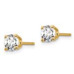 14k 3/4 carat total weight Round VS/SI GH Lab Grown Diamond 4 Prong Stud Post Earrings