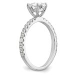 14K White Gold Lab Grown Diamond VS/SI GH, Semi-Mount Eng Ring