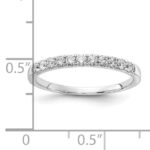 14K White Gold Lab Grown Diamond VS/SI GH, 1/3ct Wedding Band