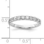 14K White Gold Lab Grown Diamond VS/SI GH, 3/4ct Wedding Band