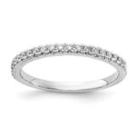 14K White Gold Lab Grown Diamond VS/SI DEF 1/5ct Wedding Band