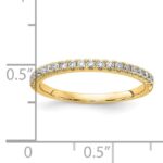 14K Lab Grown Diamond VS/SI DEF 1/4ct Wedding Band