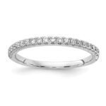 14K White Gold Lab Grown Diamond VS/SI DEF 1/4ct Wedding Band