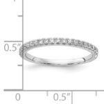 14K White Gold Lab Grown Diamond VS/SI DEF 1/4ct Wedding Band