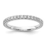 14K White Gold Lab Grown Diamond VS/SI DEF 1/3ct Wedding Band