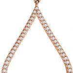 14K Rose 1/4 CTW Natural Diamond Pendant - 651979