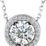 14K White 1/2 CTW Natural Diamond 16" Necklace - 86066