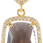 14K Yellow Natural Smoky Quartz & 3/8 CTW Diamond Halo-Style 18" Necklace - 85488