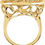 14K Yellow 1/5 CTW Natural Diamond Floral Ring - 122007