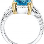 Sterling Silver Natural Swiss Blue Topaz Ring - 67164