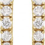 14K Yellow 1 1/2 CTW Natural Diamond Hoop Earrings - 80593