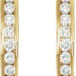 14K Yellow 3/8 CTW Natural Diamond Earrings - 60795