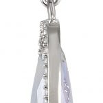 Sterling Silver Natural Rose De France Quartz & 3/8 CTW Natural Diamond 18" Necklace - 85490