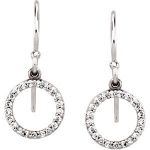 14K White 1/5 CTW Natural Diamond Earrings - 67121