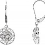 Sterling Silver 1/10 CTW Natural Diamond Earrings - 67993