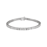 14K White 4 CTW Natural Diamond Line 7 1/4" Bracelet - 67413