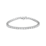 18K White 7 CTW Natural Diamond Line 7 1/4" Bracelet - 67502