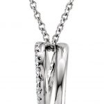 14K White 1/3 CTW Natural Diamond 18" Necklace - 68102