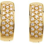 14K Yellow 1/3 CTW Natural Diamond Huggie Earrings - 67157