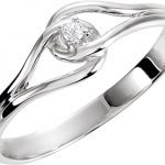 14K White .02 CT Natural Diamond Ring - 60347