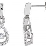 14K White 3/8 CTW Natural Mystara Diamonds® Infinity-Inspired Earrings - 651546