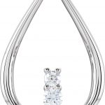 14K Yellow 1/2 CTW Natural Diamond Three-Stone Freeform Pendant - 85975