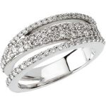 14K White 3/4 CTW Natural Diamond Ring - 67404