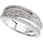 14K White 3/4 CTW Natural Diamond Ring - 67404