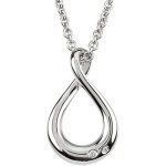 Sterling Silver .015 CTW Natural Diamond Infinity-Inspired 18" Necklace - 67442