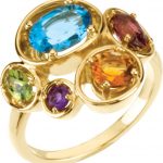 14K Yellow Natural Multi-Gemstone Ring - 67479