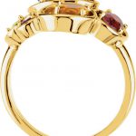 14K Yellow Natural Multi-Gemstone Ring - 67479