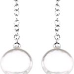 Sterling Silver Cultured White Freshwater Coin Pearl Earrings - 66364