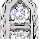 14K White 1/2 CTW Natural Diamond Three-Stone Pendant - 85983