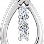 14K White 1/2 CTW Natural Diamond Pendant - 85970