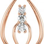 14K Rose 1/2 CTW Natural Diamond Pendant - 85976