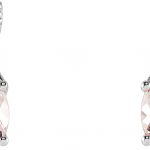 14K White Natural Morganite & .05 CTW Natural Diamond Earrings - 651503