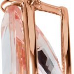 14K Rose Natural Pink Morganite Pendant - 68557