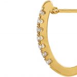 14K Yellow 1/3 CTW Natural Diamond Hoop Earrings - 61494