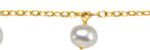 14K Yellow Cultured White Freshwater Pearl 18" Necklace - 651648