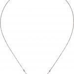 14K White 1/2 CTW NaturalDiamond Station 18" Necklace - 67088