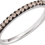 14K White 1/5 CTW Brown Diamond Band - 651523