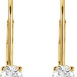 14K Yellow 1/2 CT Natural Diamond Earrings - 61053