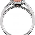 14K White Natural Pink Morganite & 1/5 CTW Natural Diamond Ring - 651508