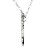 Platinum 1/3 CTW Natural Diamond Palm Tree 16" Necklace - 67747