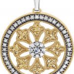 14K Yellow 1/2 CTW Natural Diamond Ferris Wheel Pendant - 65077