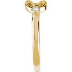 14K Yellow .06 CTW Diamond Knot Ring - 67736